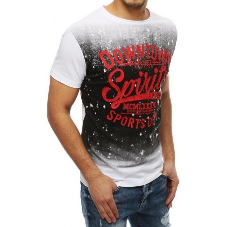 Tričko s potlačou pre mužov RX4064 - biele