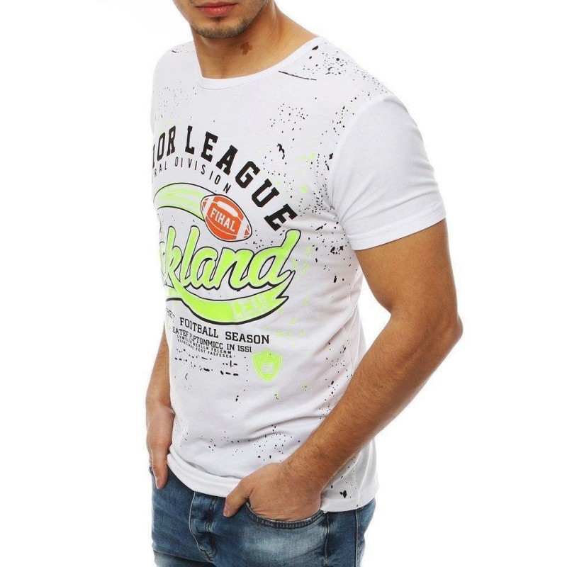 Pánske tričko s krátkymi rukávmi RX4071 - biele