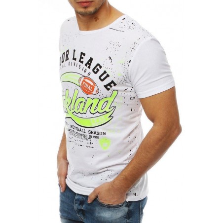 Pánske tričko s krátkymi rukávmi RX4071 - biele