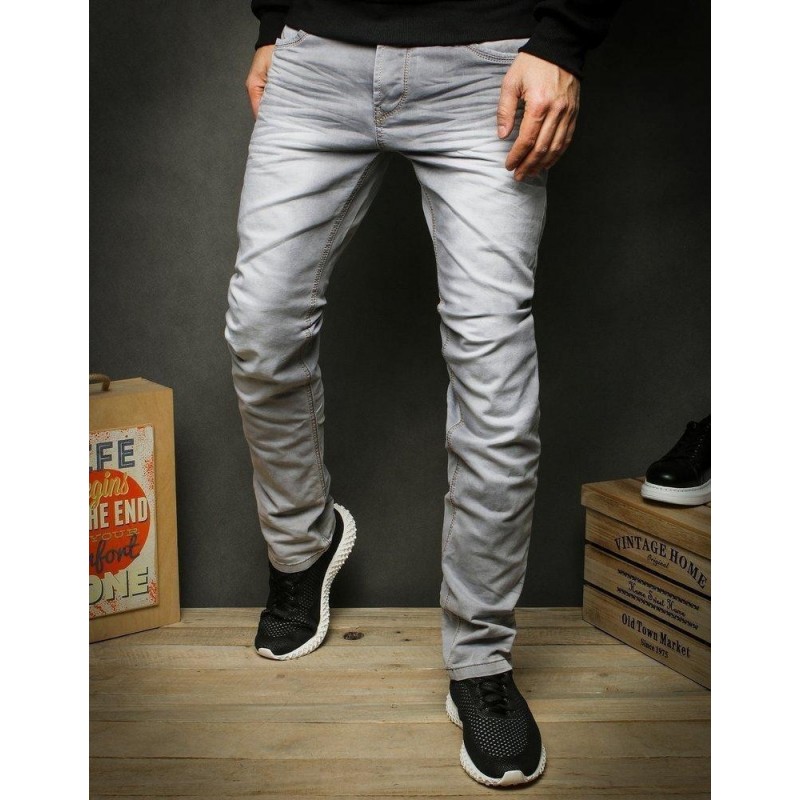 Pánske džínsy UX2424 - sivé