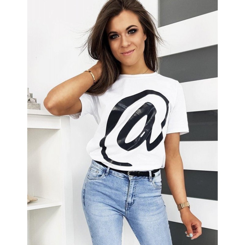 Dámske tričko CONTACT RY1227 - biele