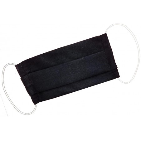 Dvojvrstvové ochranné rúško z bavlny - čierne