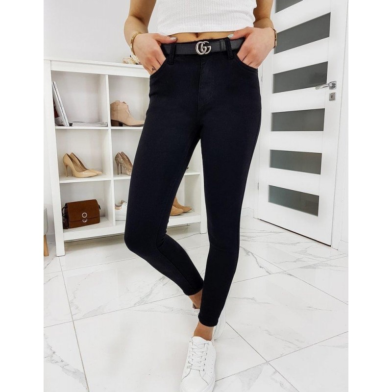Čierne dámske rifle Skinny Fit MILLO UY0291