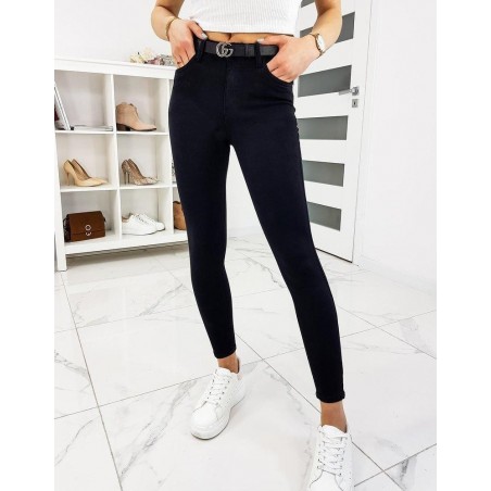 Čierne dámske rifle Skinny Fit MILLO UY0291