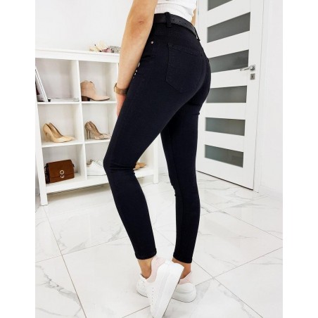 Čierne dámske rifle Skinny Fit MILLO UY0291