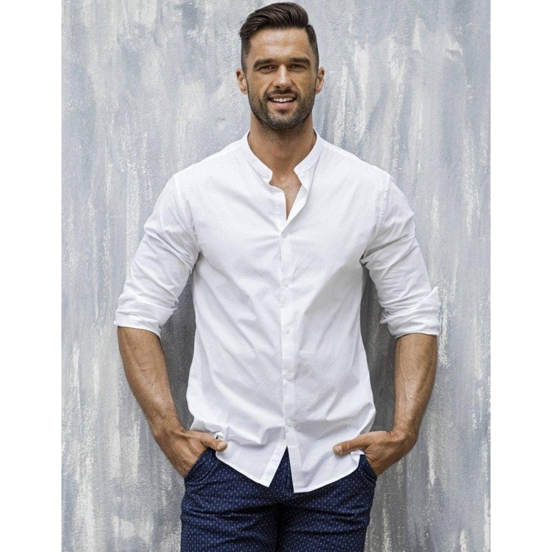 Pánska biela elegantná košeľa DX1585