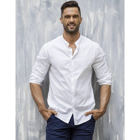 Pánska biela elegantná košeľa DX1585
