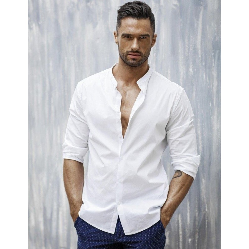 Pánska biela elegantná košeľa DX1585