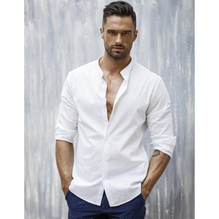 Pánska biela elegantná košeľa DX1585