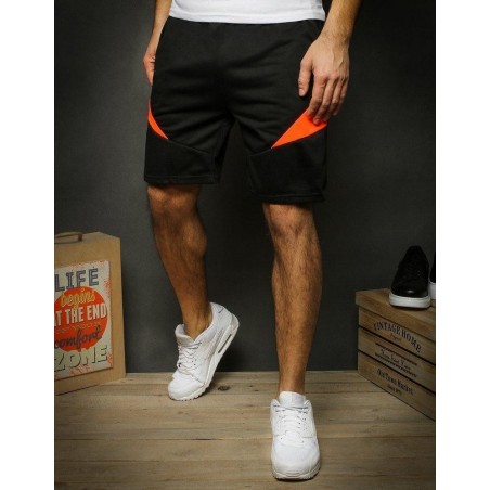 Čierne teplákové pánske kraťasy SX1144