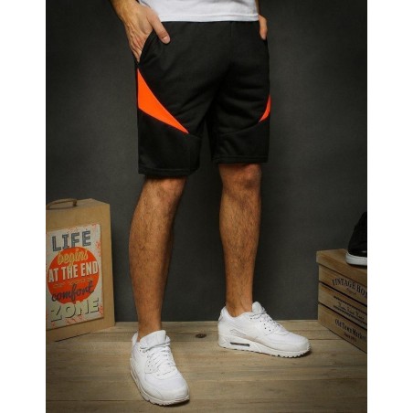 Čierne teplákové pánske kraťasy SX1144