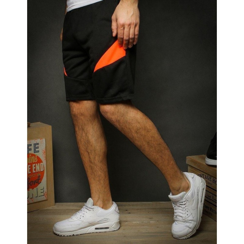 Čierne teplákové pánske kraťasy SX1144