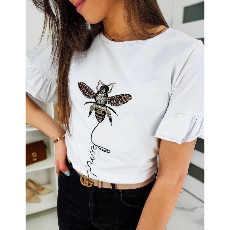 Dámske tričko LIND RY1257 - biele