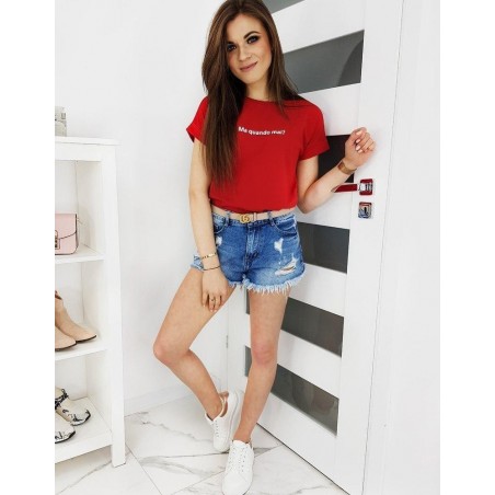 Tričko pre dámy SENIORITA RY1270 - červené