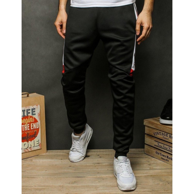 Pánske čierne tepláky UX2504