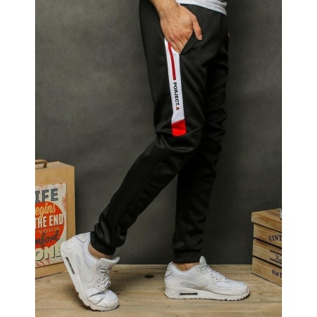 Pánske čierne tepláky UX2504