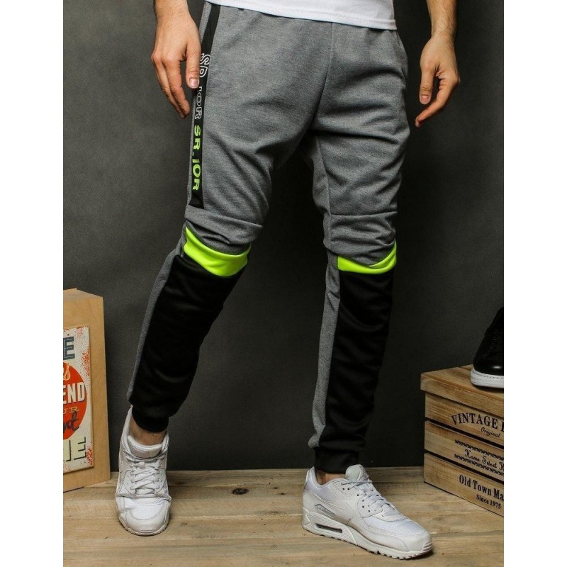 Pánske tepláky typu jogger UX2507 - svetlosivé