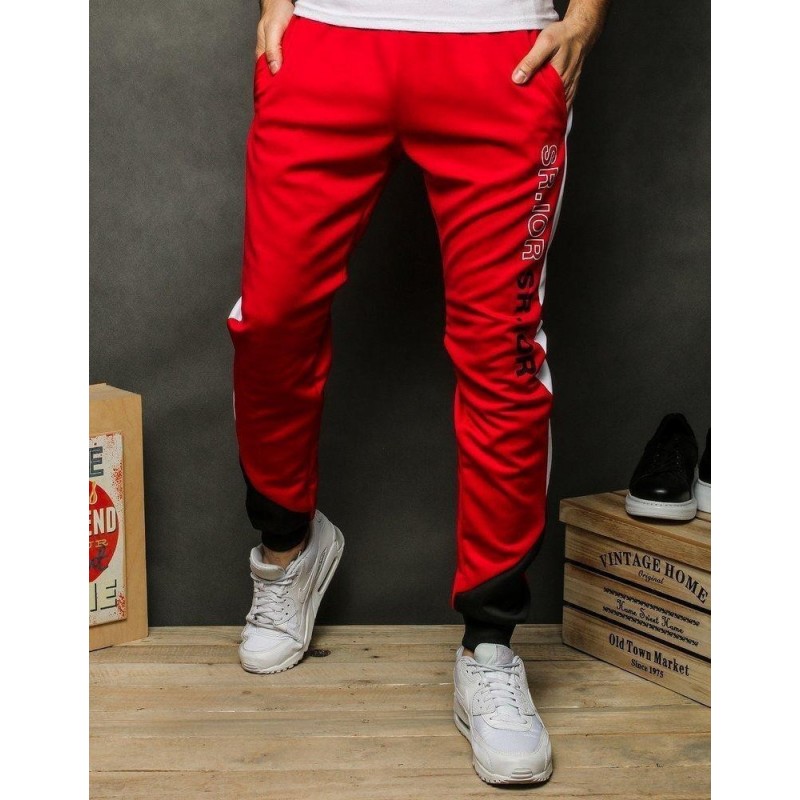 Pánske červené tepláky UX2509