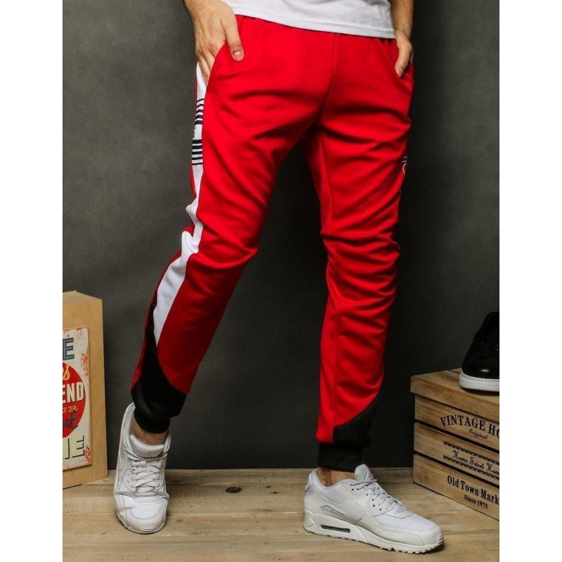 Pánske červené tepláky UX2509