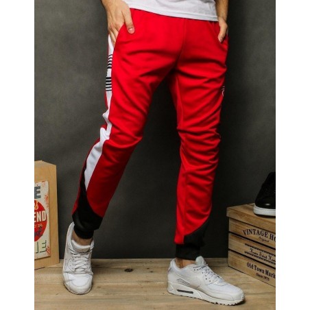 Pánske červené tepláky UX2509