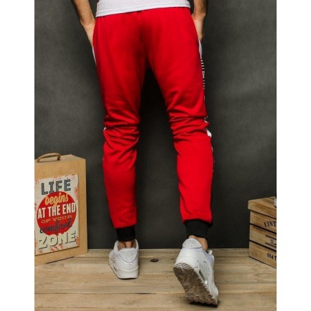 Pánske červené tepláky UX2509