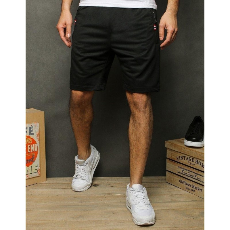 Pánske teplákové kraťasy SX1194 - čierne