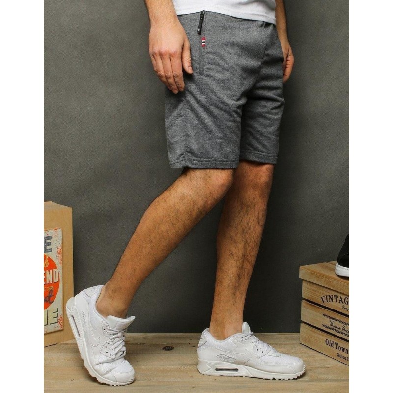 Pánske teplákové kraťasy SX1195 - svetlosivé