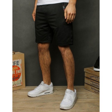 Čierne teplákové pánske kraťasy SX1197