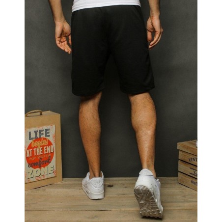 Čierne teplákové pánske kraťasy SX1197