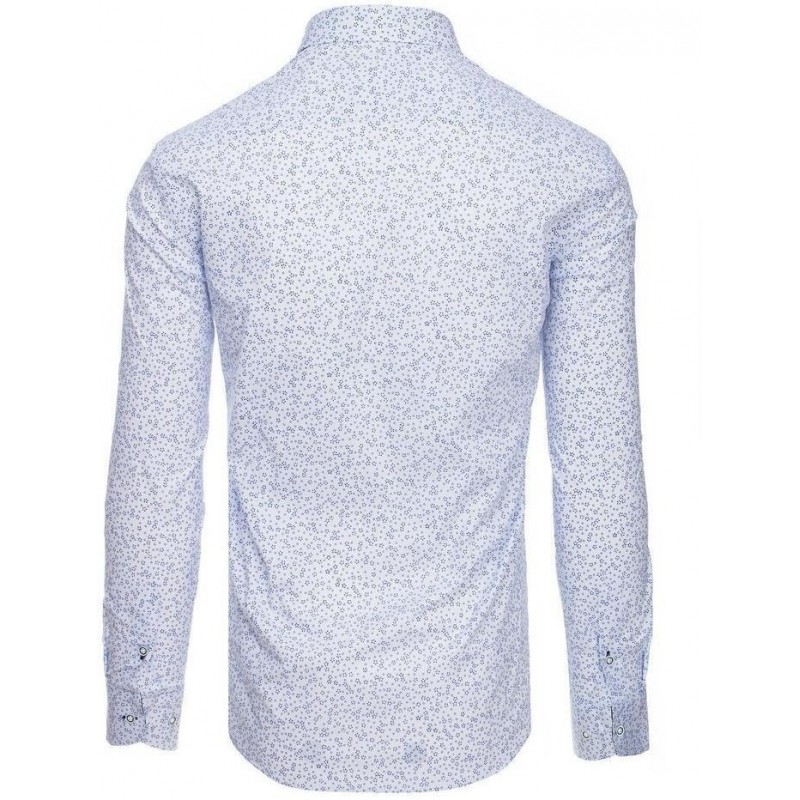 Biela vzorovaná pánska košeľa DX1875