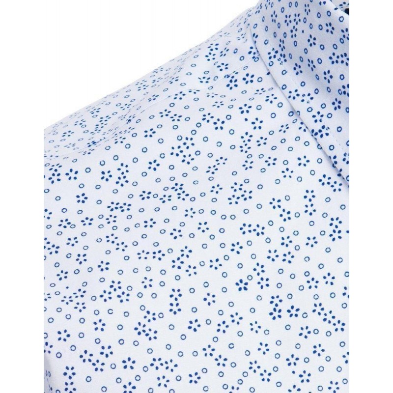 Biela vzorovaná pánska košeľa DX1875