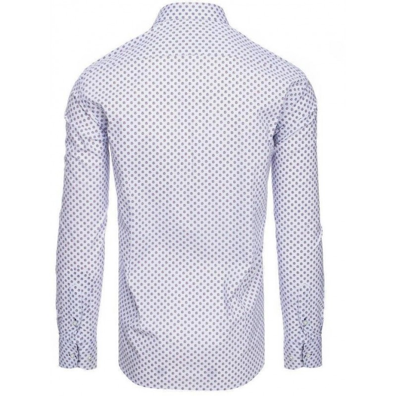 Pánska košeľa so vzorom DX1880 - biela