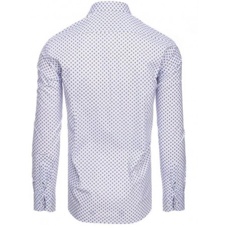 Pánska košeľa so vzorom DX1880 - biela