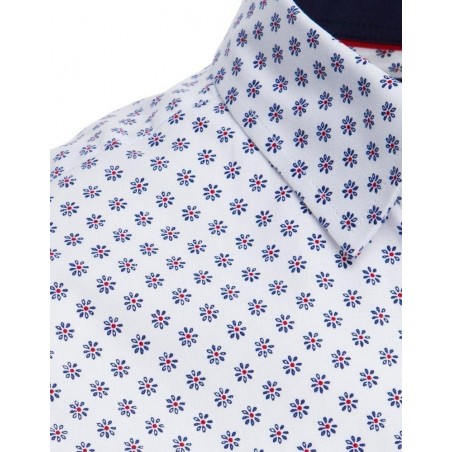 Pánska košeľa so vzorom DX1880 - biela