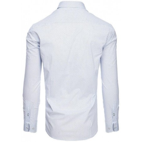Pánska casula košeľa DX1881 - biela vzorovaná