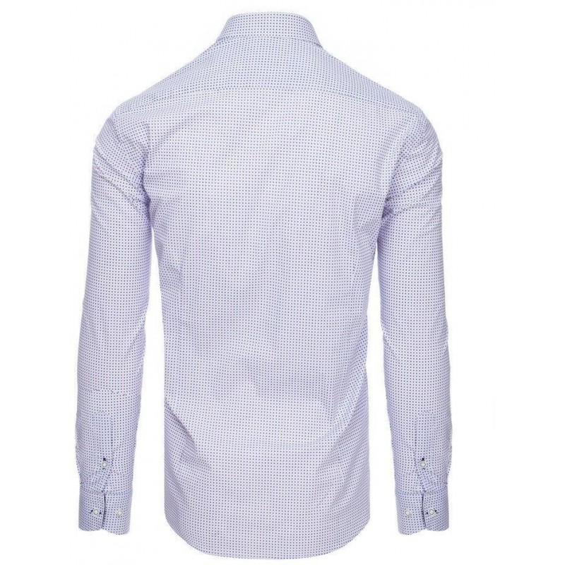 Vzorovaná košeľa pre pánov DX1884 - biela