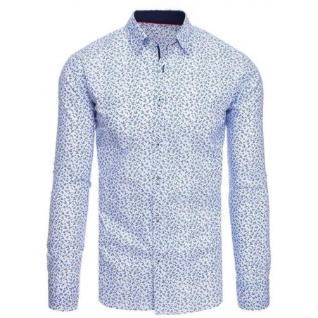 Biela pánska vzorovaná košeľa DX1887