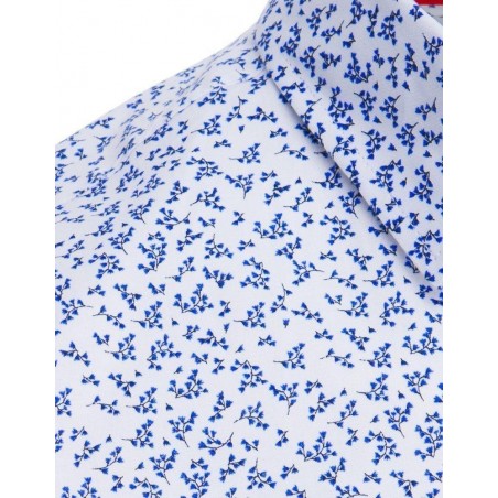 Biela pánska vzorovaná košeľa DX1887