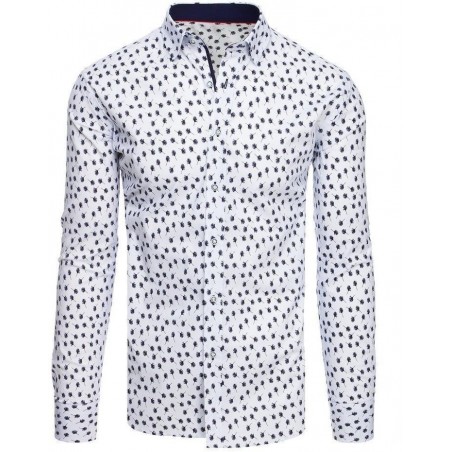 Pánska košeľa DX1891 - biela vzorovaná