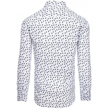 Pánska košeľa DX1891 - biela vzorovaná