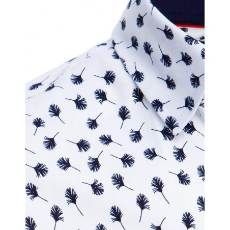 Pánska košeľa DX1891 - biela vzorovaná