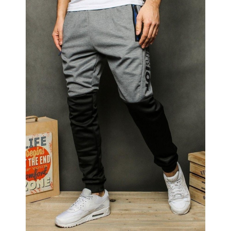 Pánske svetlosivé tepláky UX2486