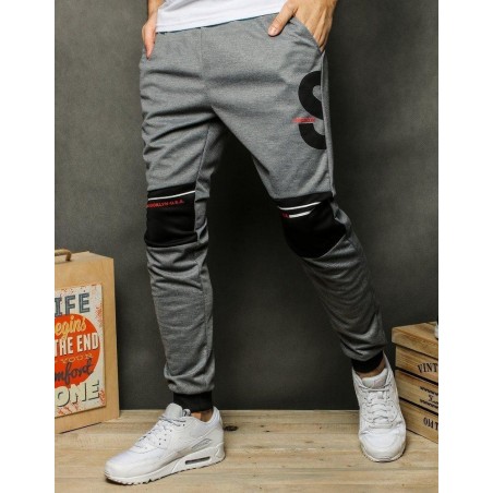 Svetlosivé tepláky pre mužov UX2501