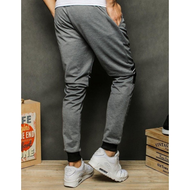 Svetlosivé tepláky pre mužov UX2501