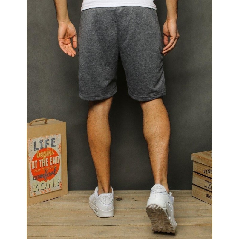 Teplákové pánske kraťasy SX1189 - svetlosivé