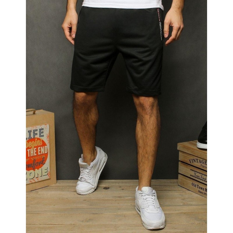 Čierne pánske teplákové kraťasy SX2000