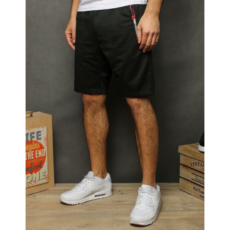 Pánske teplákové kraťasy SX2003 - čierne