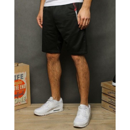 Pánske teplákové kraťasy SX2003 - čierne