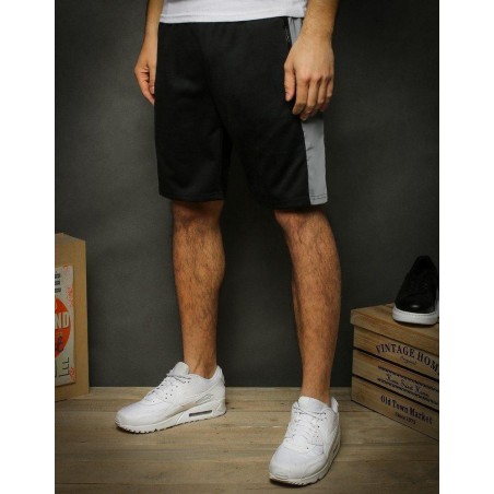 Čierne teplákové kraťasy pre pánov SX2045