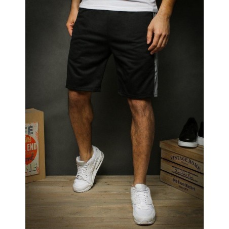 Čierne teplákové kraťasy pre pánov SX2045